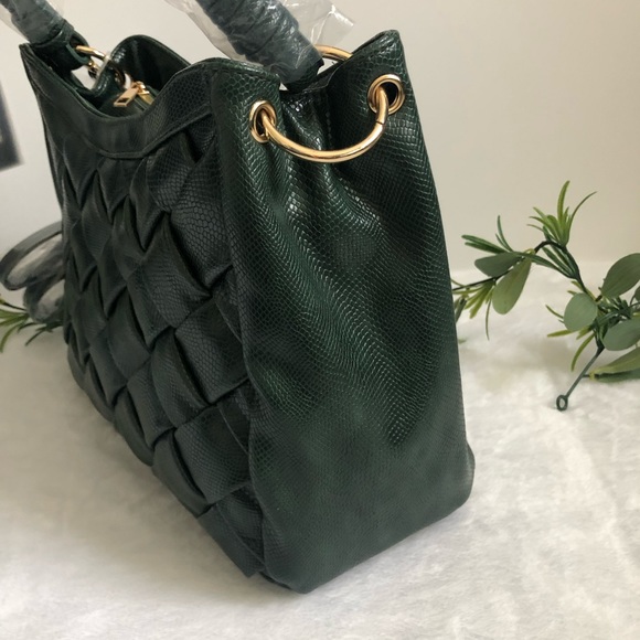 Like Dreams Kathy Woven Top Handle Satchel, NWT - Picture 5 of 6